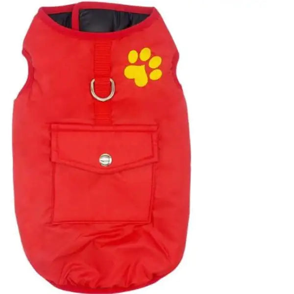 Cozy Winter Cotton Coat for Dogs displayed in vibrant colors suitable for XS to 4XL sizes.