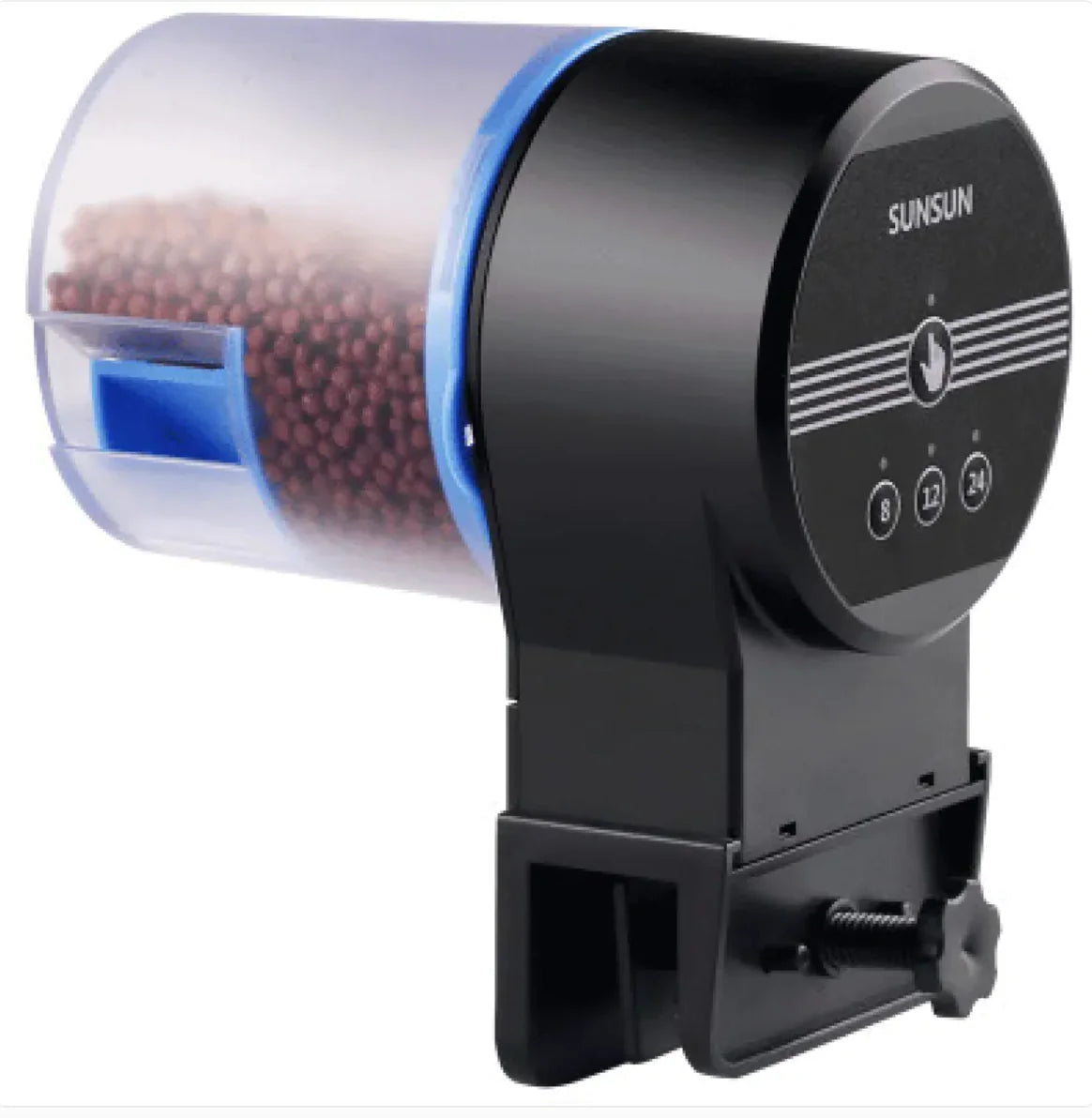 Close-up of Automatic Aquarium Feeder - Perfect for managing fish food with large capacity and moisture-resistant design.